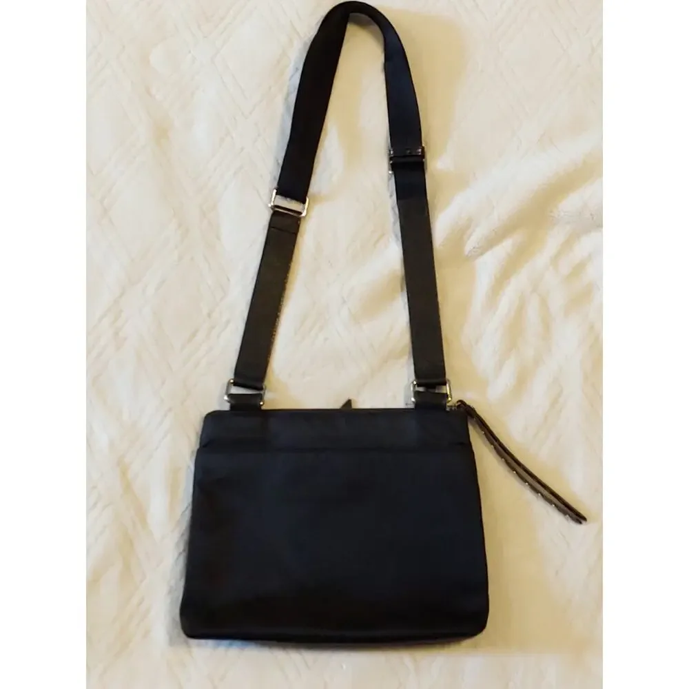 Brighton City Lights AUSTIN Black Crossbody Hobo Bag Handbag Purse